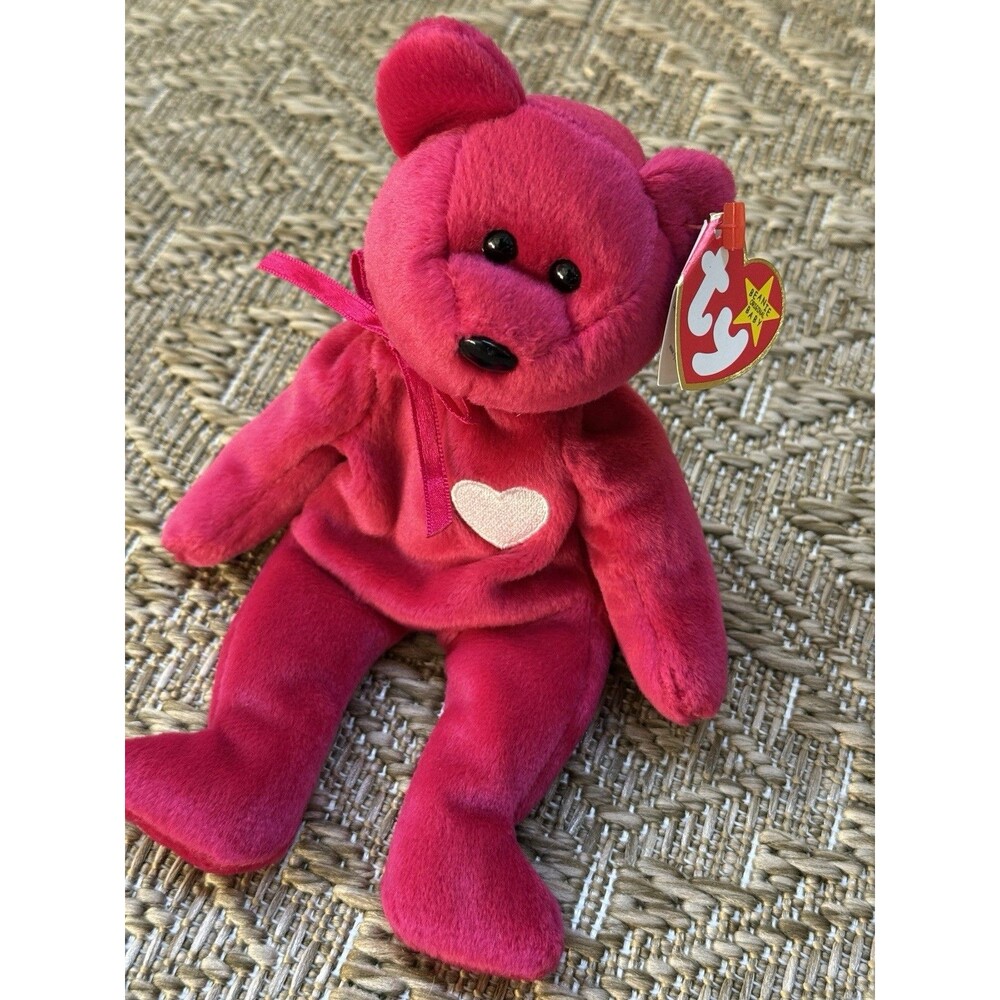 Ty Beanie Baby “Valentina”- Vintage 1998 - New With Tag - Fuchsia